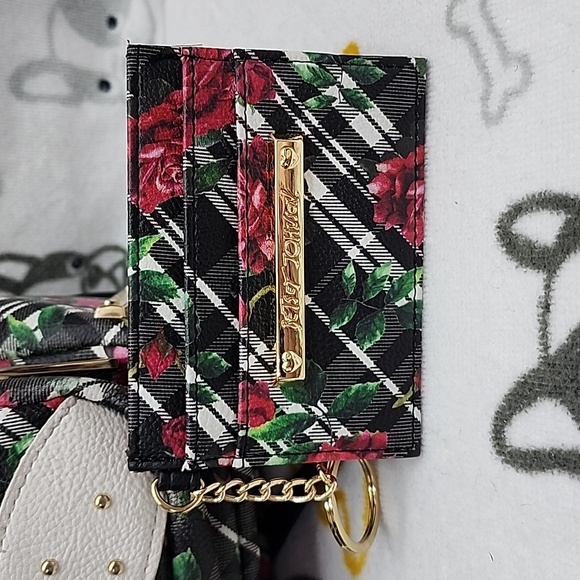 Altered Betsey Johnson Floral Dog Small Backpack Turned Crossbody Purse… - Picture 11 of 11